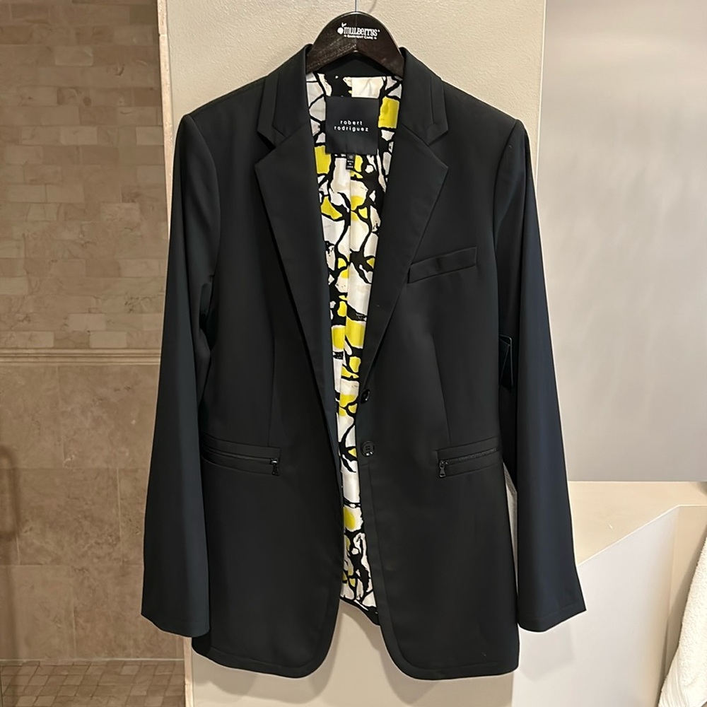 NWT black Robert Rodriquez blazer